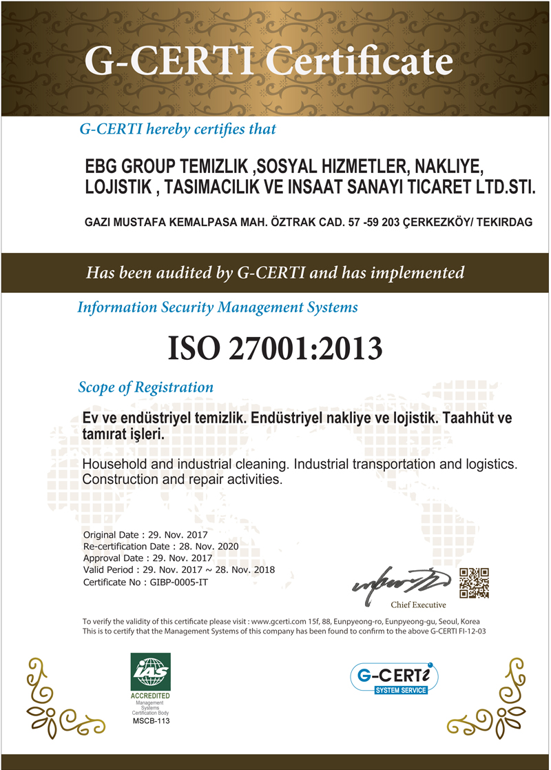EBG ISO 27001 2013