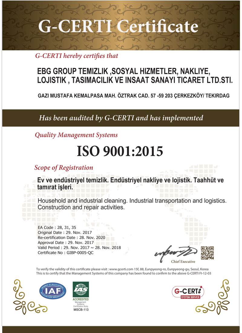 EBG ISO 9001 2015